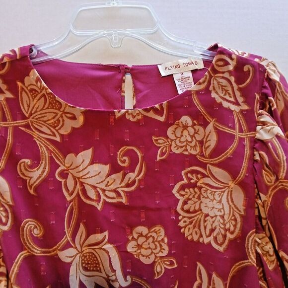 Flying Tomato Red Dress with Belt and a Button Back, Boho, Minimalist or Casual. - Picture 7 of 11